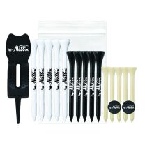 15 Assorted Size Golf Tees divot tool in Polybag
