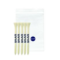 5 Golf Tees 1 Ball Marker in Clear Polybag