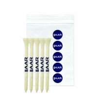 5 Golf Tees 5 Ball Markers in Clear Polybag