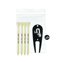 Polybag 4 Tees 1 Ball Marker 1 Divot Tool