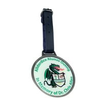 Round Golf Bag Tag with Clear Epoxy Dome