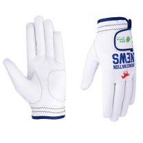 White Leather Golf Glove with Custom Logo