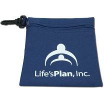 Blue Zipper Golf Bag with Custom Logo