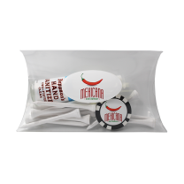 Pillow Pack with Golf Tees, Poker Chip and Hand Sanitizer