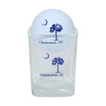 Shot Glass with Logo Golf Ball