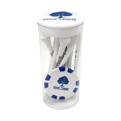 Golf Ball Tees and Poker Chip Clear Tube