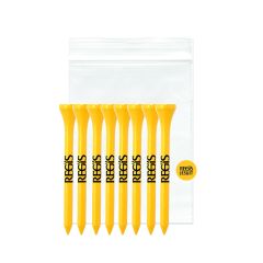 8 Golf Tees 1 Ball Marker in Polybag