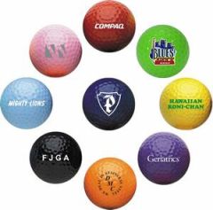 Colored Golf Balls in Group