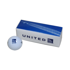 3 Logo Golf Balls in Custom Printed Sleeve