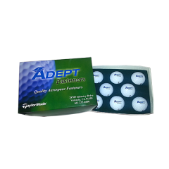 8 Logo Golf Balls in Custom Box with Foam