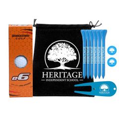 Drawstring Bag with Plastic Divot Tool & Accessories