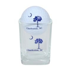 Shot Glass with Logo Golf Ball