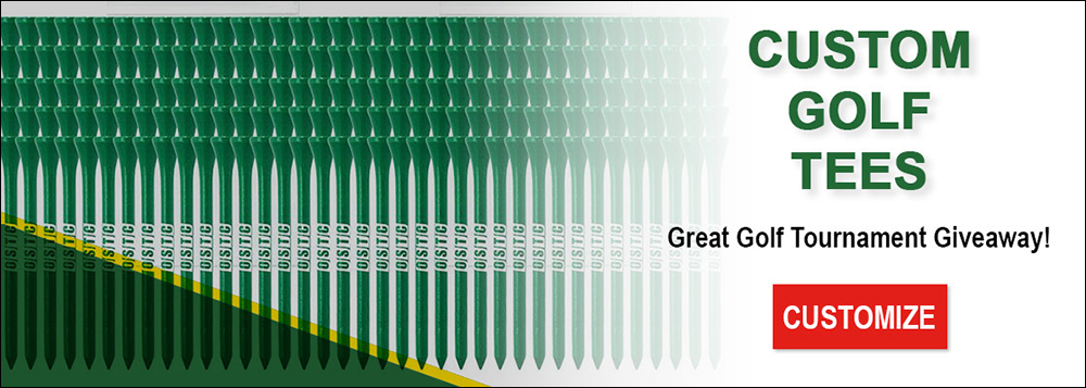 Custom golf tees great golf tournament giveaway customize