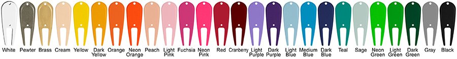 Plastic Divot Tool Colors