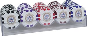 Poker Chips in Clear Case