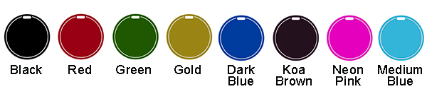 Round Aluminum Bag Tag Colors